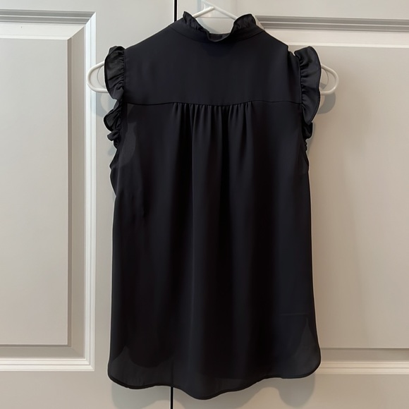 Loft, XSP, Dark Gray, Short Sleeve Casual/Work Shirt, Dry Cleaned, Worn Twice. - Picture 4 of 5